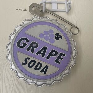 Loungefly Grape soda bottle cap clutch